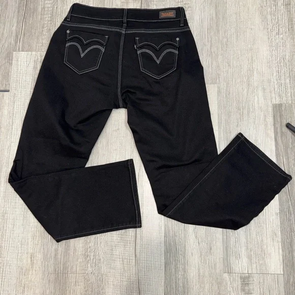 Levi's 529 Curvy Straight Leg Women’s 14M W32L32 Black Jeans - Picture 3 of 9